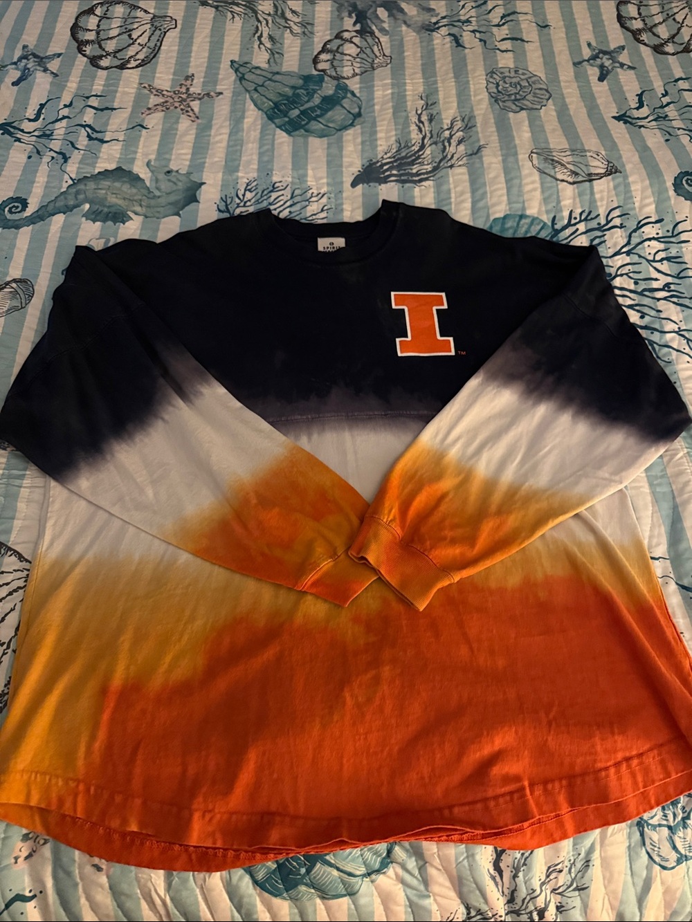 SPIRIT JERSEY LS Shirt - XL - Navy, White and Orange